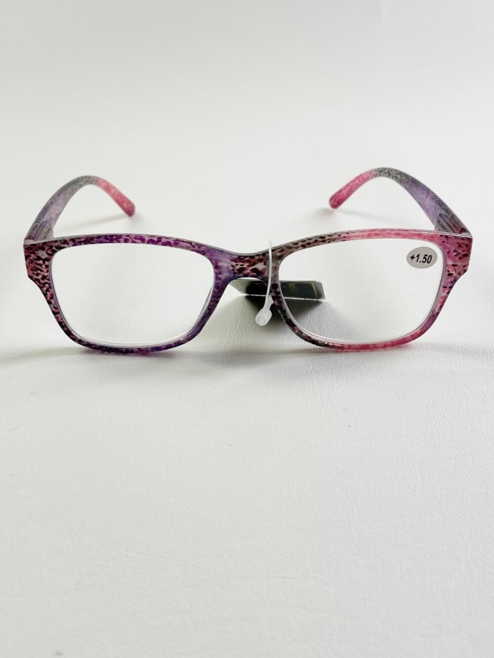 Bevi +1.50 Reading Glasses Red & Purple CheetahBevi +1.50 Reading Glasses